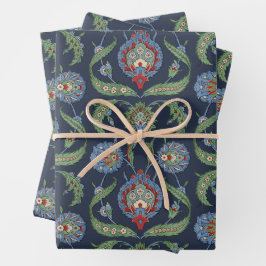 Arabesque florpatroon inpakpapier vel