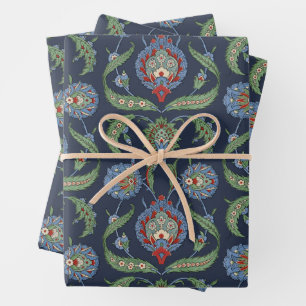 Arabesque florpatroon inpakpapier vel