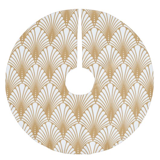 Arabesque geometrisch naadloos patroon Kerstboom Rok (Voorkant)