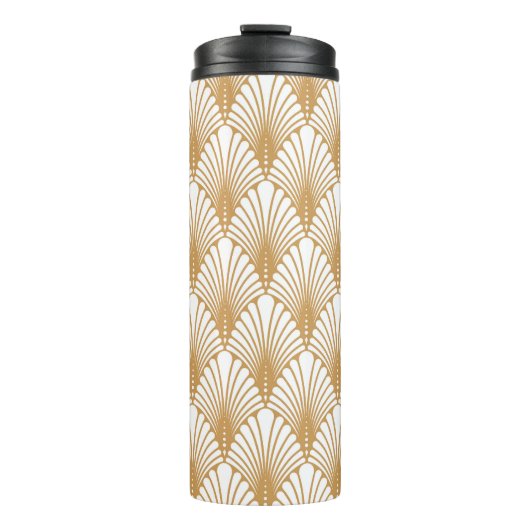 Arabesque geometrisch naadloos patroon Thermosbeker (Voorkant)