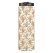 Arabesque geometrisch naadloos patroon Thermosbeker (Achterkant)