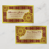 Arabesque gouden kant, visitekaartje (Voorkant / Achterkant)