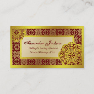 Arabesque gouden kant, visitekaartje