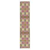 Arabesque Hearts Fractal Patroon Korte Tafelloper (Voorkant)
