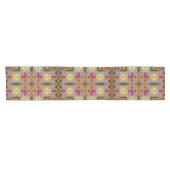 Arabesque Hearts Fractal Patroon Korte Tafelloper (Horizontaal)