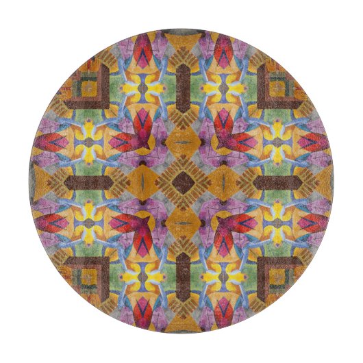 Arabesque Hearts Fractal Patroon Snijplank (Voorkant)