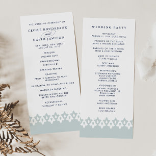 Arabesque huwelijksprogramma   Mist Programmakaart