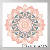 Arabesque Mandala Art Poster (Voorkant)