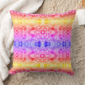 Arabesque Mandala in Paars Geel en Roze Kussen (Deken)