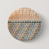 Arabesque Marokkaanse mozaïekButton Ronde Button 5,7 Cm (Voorkant)