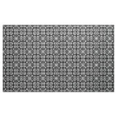 Arabesque Mosaic Tile Pattern Black and White Stof (Yard (91,4 cm))