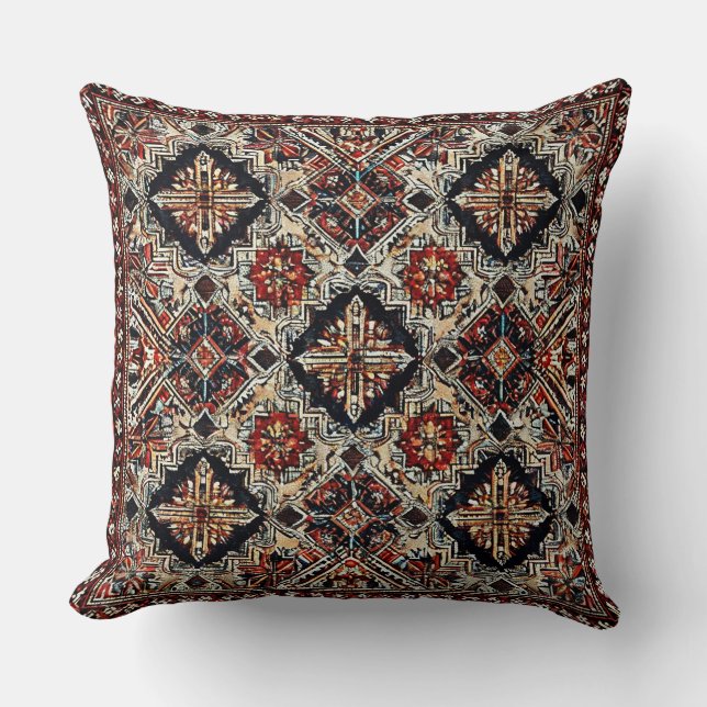 🌸Arabesque Multicolor Geometrisch Woon 🌸 Kussen (Voorkant)