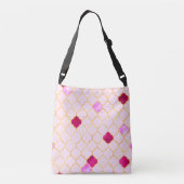 Arabesque Pink Tile Crossbody Tas (Achterkant)