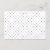 Arabesque Reception Kaart | Champagne Glinstering (Achterkant)