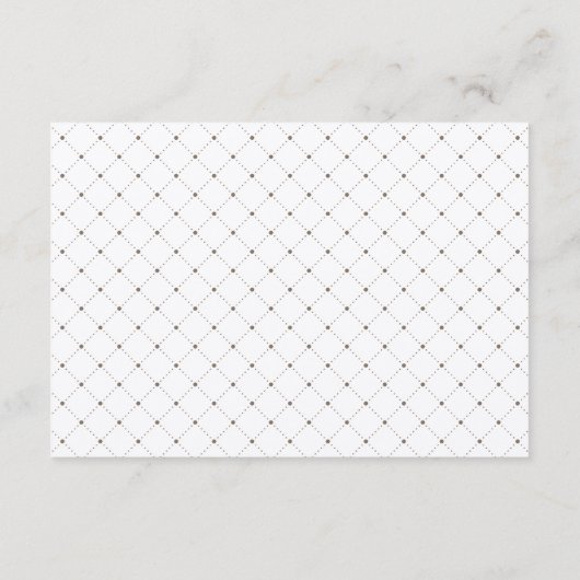 Arabesque Reception Kaart | Champagne Glinstering (Achterkant)