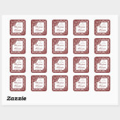Arabesque Red Lace, bewaar de datum stickers (Vel)