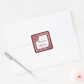 Arabesque Red Lace, bewaar de datum stickers (Envelop)