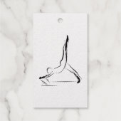 Arabesque Reformer Pilates Pose Cadeaulabels (Achterkant)