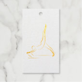 Arabesque Reformer Pilates Pose Cadeaulabels (Voorkant)