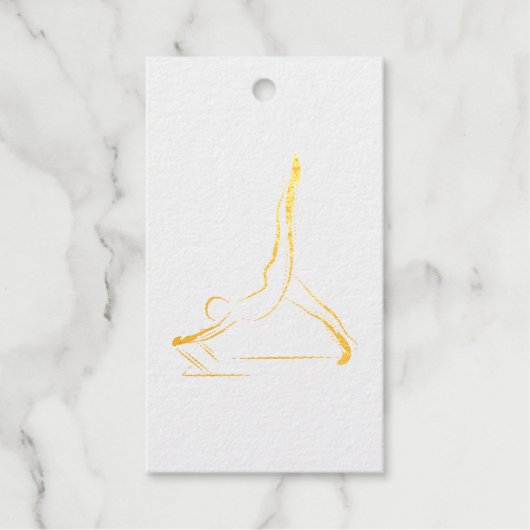 Arabesque Reformer Pilates Pose Cadeaulabels (Voorkant)