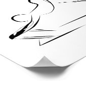 Arabesque Reformer Pilates Pose Pilates Reformer Poster (Hoek)