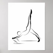 Arabesque Reformer Pilates Pose Pilates Reformer Poster (Voorkant)