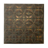 Arabesque Starburst: Geoxideerd Brons #11 ID1227 Tegeltje (Voorkant)