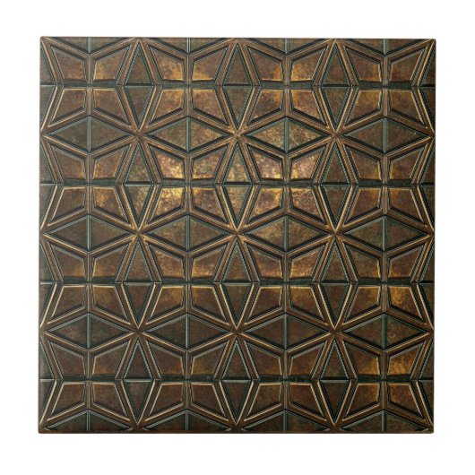 Arabesque Starburst: Oxidized Bronze #11 ID1227 Tegeltje (Voorkant)
