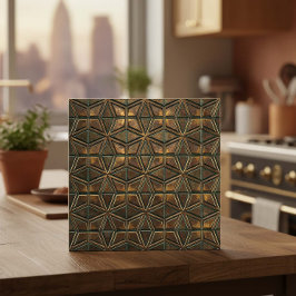 Arabesque Starburst: Oxidized Bronze #11 ID1227 Tegeltje