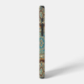 Arabesque Stof Paisley Oriëntaals Ontwerp iPhone Hoesje (Linkerkant)