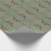 Arabesque stof Paisley Oriental Design Cadeaupapier (Hoek)