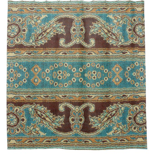 Arabesque stof Paisley Oriental Design Douchegordijn (Voorkant)