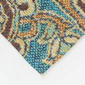 Arabesque stof Paisley Oriental Design Fleece Deken (Hoek)