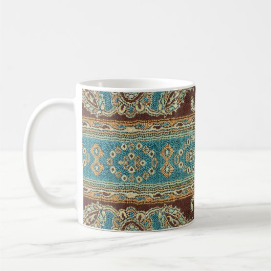 Arabesque stof Paisley Oriental Design Koffiemok (Links)