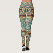 Arabesque stof Paisley Oriental Design Leggings (Achterkant)