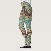 Arabesque stof Paisley Oriental Design Leggings (Links)