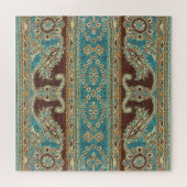 Arabesque stof Paisley Oriental Design Legpuzzel (Horizontaal)