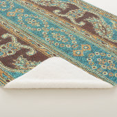 Arabesque stof Paisley Oriental Design Sherpa Deken (3/4)