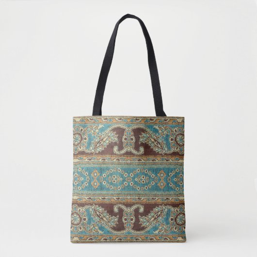 Arabesque stof Paisley Oriental Design Tote Bag (Voorkant)