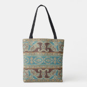Arabesque stof Paisley Oriental Design Tote Bag (Achterkant)