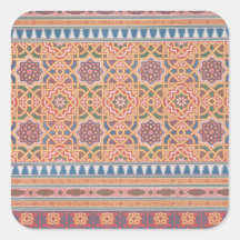  Arabesque Terracotta Blue Paars Art