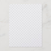 Arabesque Trouwkaart Details | Zilver Parel Informatiekaartje (Achterkant)