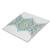 Arabesque Vintage Naadloos Randontwerp Tegeltje (Zijkant)