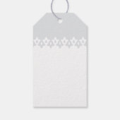 Arabesque Wedding Favor Labels | Grijs Cadeaulabel (Achterkant)