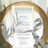 Arabesque Wedding Menu Kaart | Mist