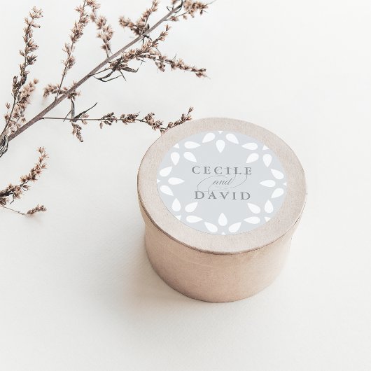 Arabesque Wedding Sticker | Grijs