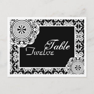 Arabesque White Lace, tafel instellen briefkaart