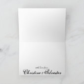 Arabesque Witte Kant, dankkaart. Bedankkaart (Binnen)