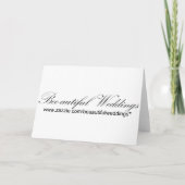 Arabesque Witte kant, RSVP kaart (Achterkant)