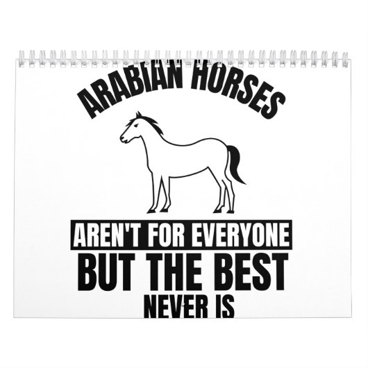 ARABIAANSE HORSES ZIJN GEEN BUITENLANDSE MAAR DE B KALENDER (Hoes)